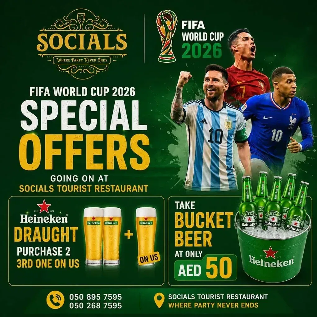 FIFA World Cup 2026 beer specials at Socials
